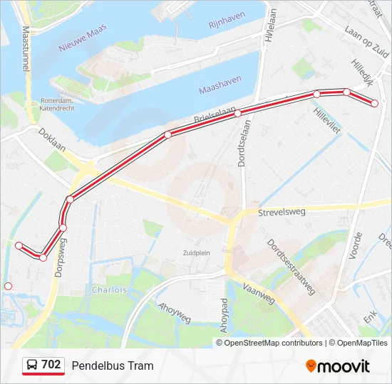 702 Bus Line Map