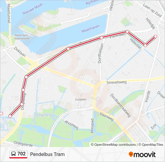 702 Bus Line Map