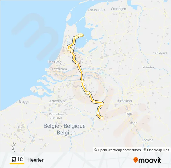 IC Train Line Map