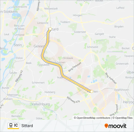 IC Train Line Map