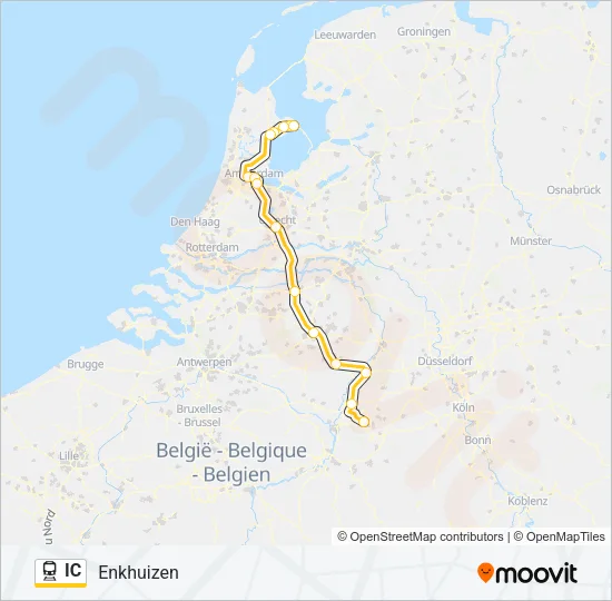 IC Train Line Map