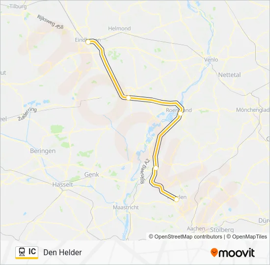 IC Train Line Map