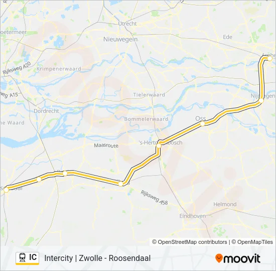 IC Train Line Map
