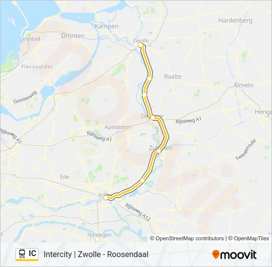IC Train Line Map