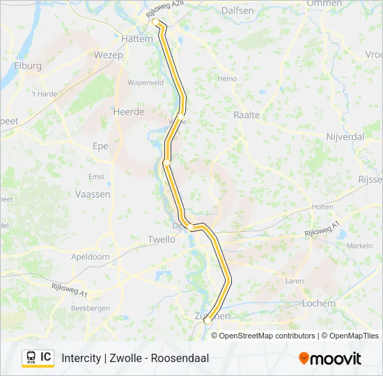 IC Train Line Map