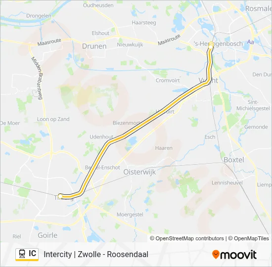 IC Train Line Map