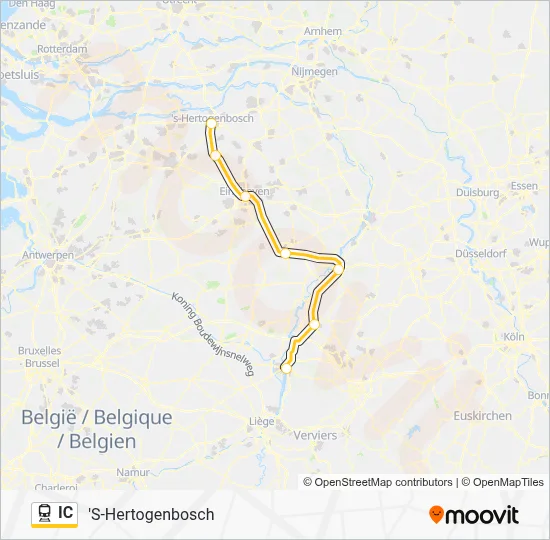 IC Train Line Map