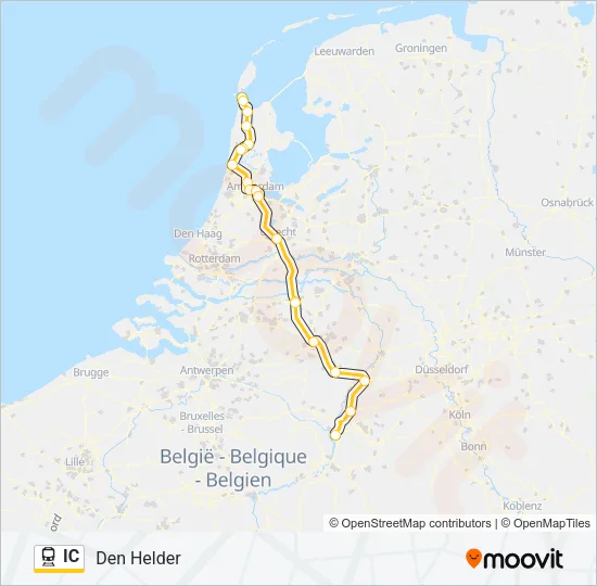 IC Train Line Map