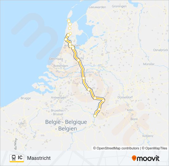 IC Train Line Map