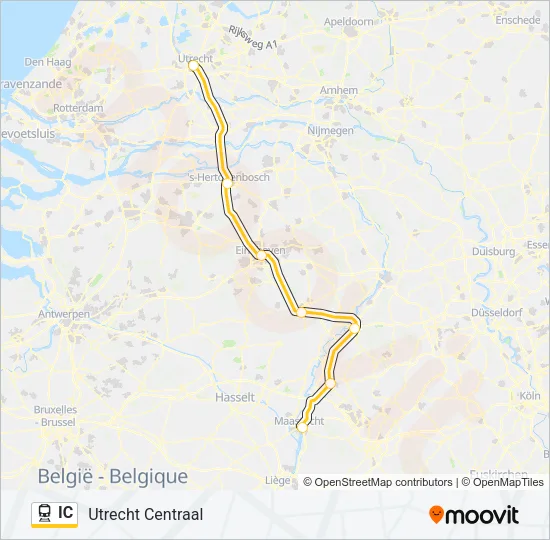 IC Train Line Map