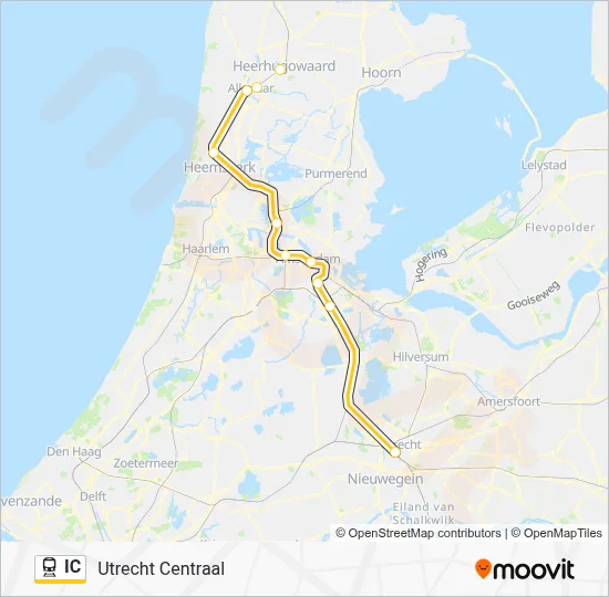 IC Train Line Map