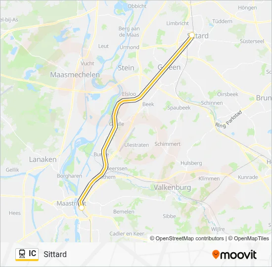 IC Train Line Map