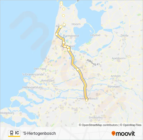 IC Train Line Map