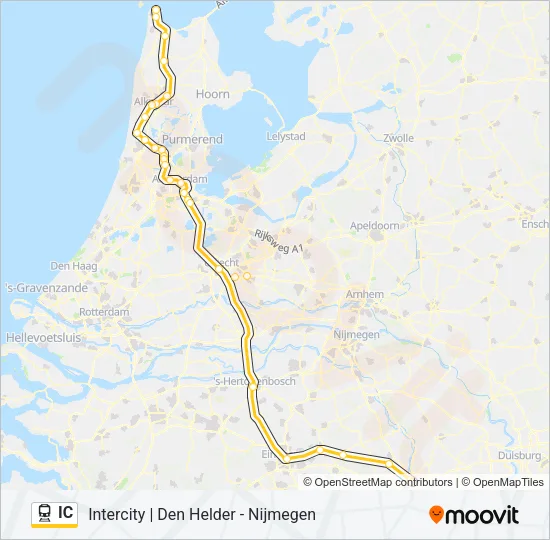 IC Train Line Map
