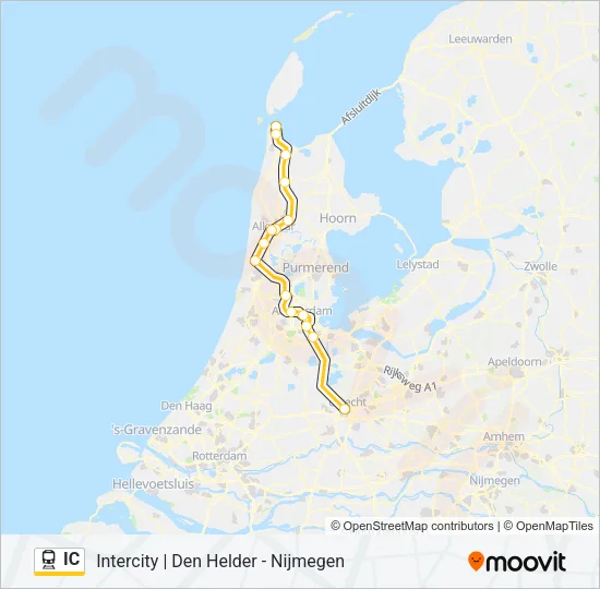 IC Train Line Map
