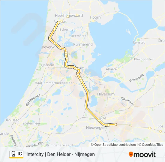 IC Train Line Map