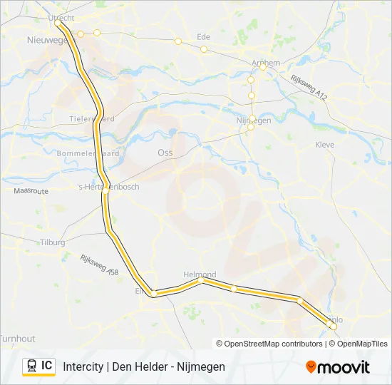 IC Train Line Map