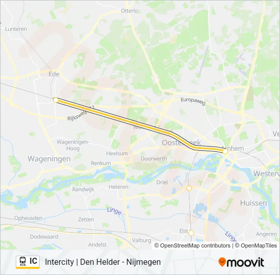 IC Train Line Map