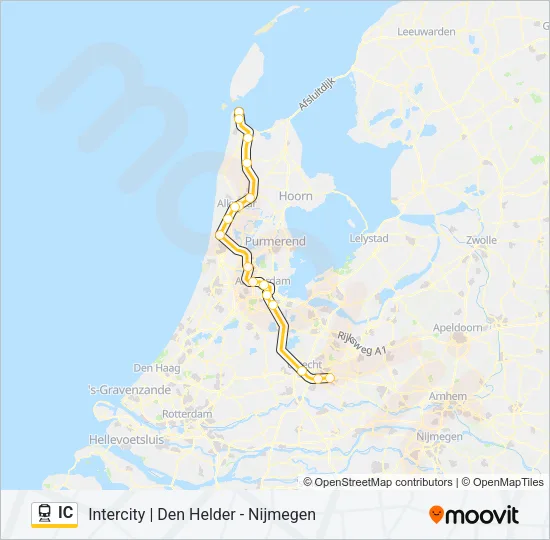 IC Train Line Map