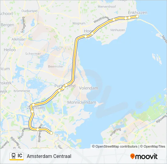 IC Train Line Map