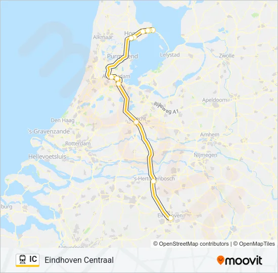IC Train Line Map