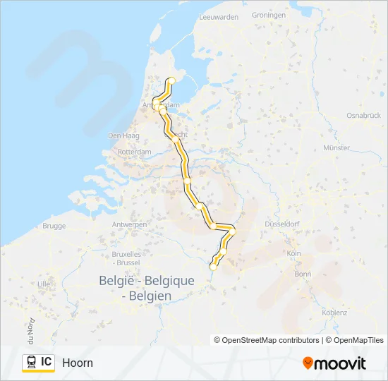 IC Train Line Map