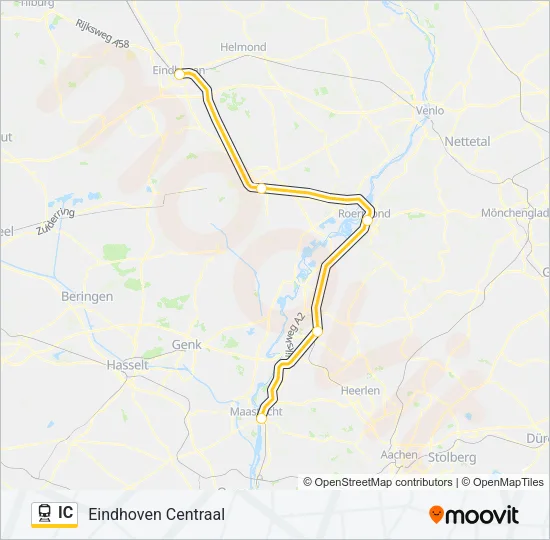 IC Train Line Map