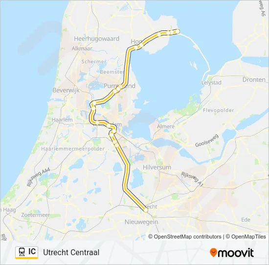 IC Train Line Map