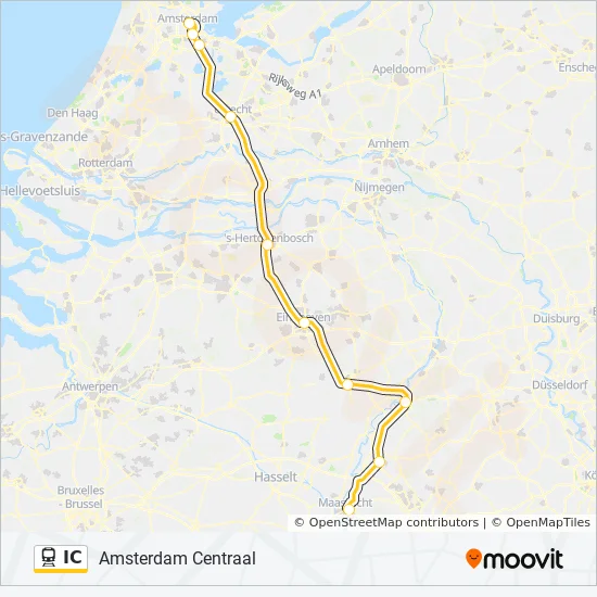 IC Train Line Map