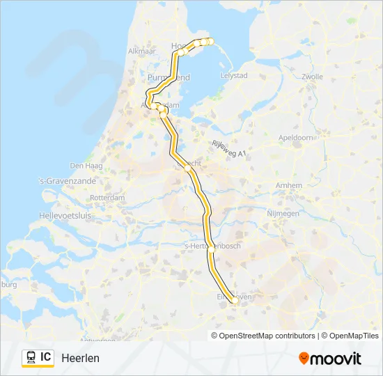 IC Train Line Map