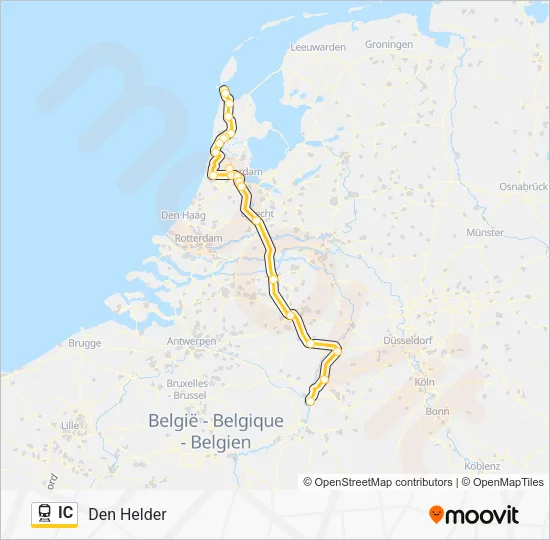 IC Train Line Map