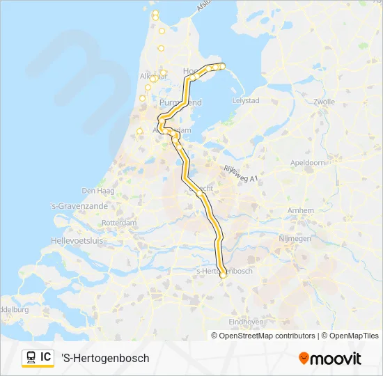 IC Train Line Map