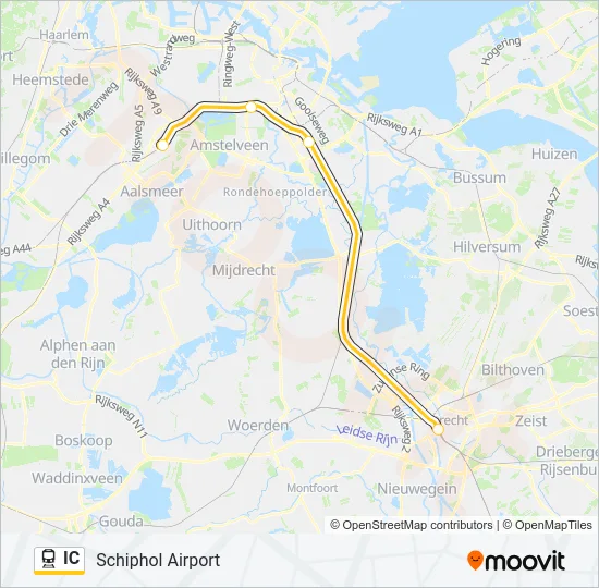 IC Train Line Map