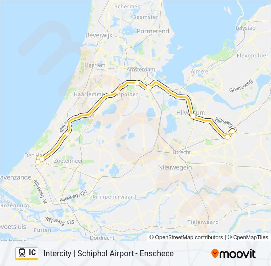 IC Train Line Map