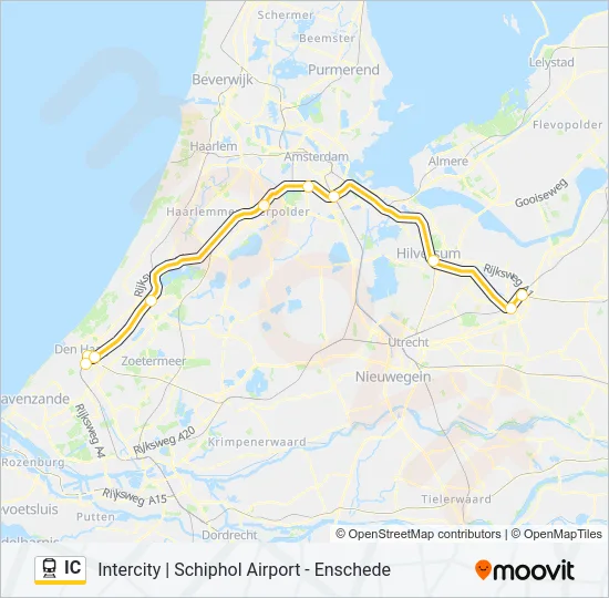 IC Train Line Map