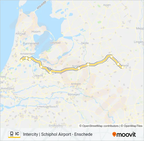 IC Train Line Map