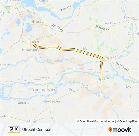IC Train Line Map