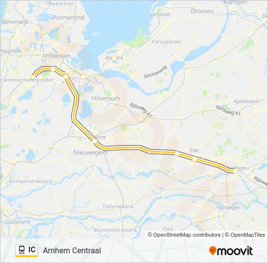 IC Train Line Map