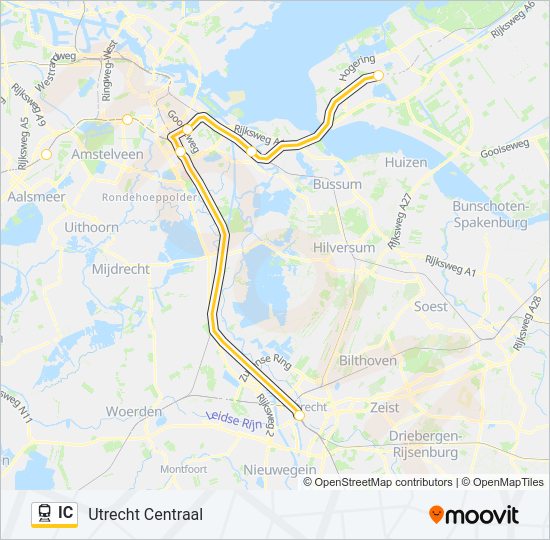 IC Train Line Map