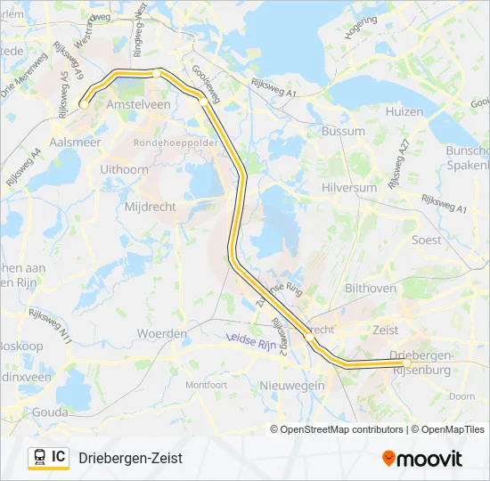 IC Train Line Map