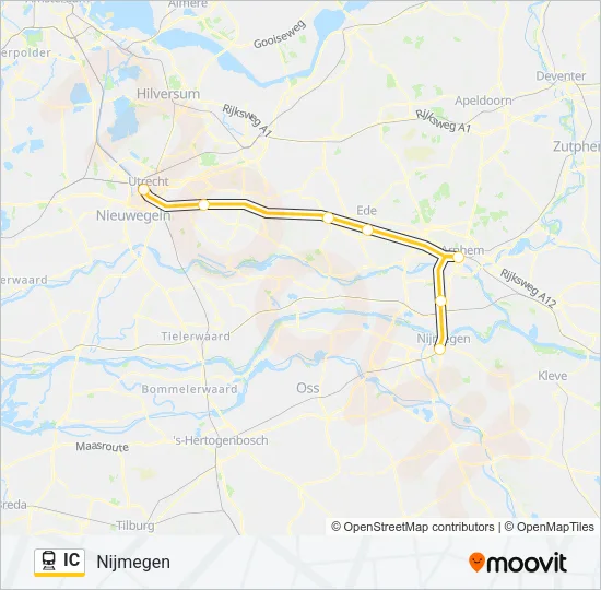 IC Train Line Map