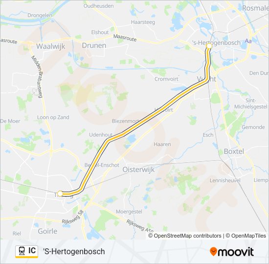 IC Train Line Map