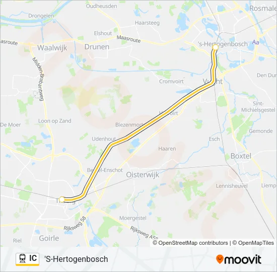 IC Train Line Map
