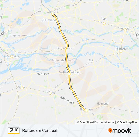 IC Train Line Map