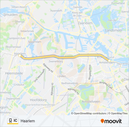 IC Train Line Map