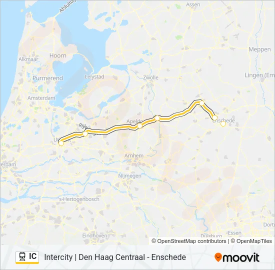 IC Train Line Map