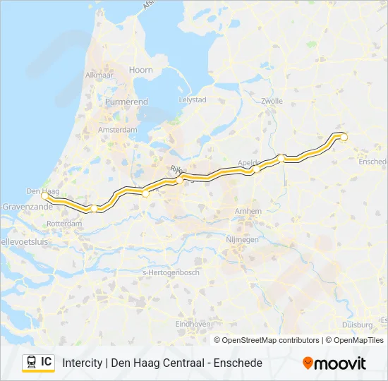 IC Train Line Map