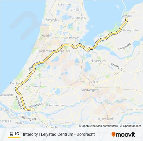 IC Train Line Map