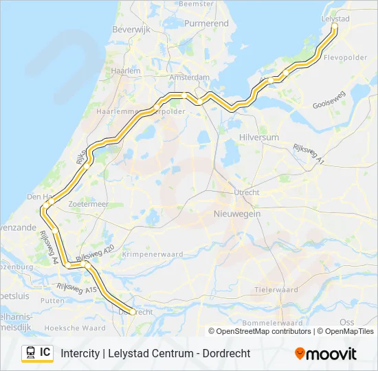 IC Train Line Map