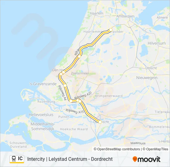 IC Train Line Map
